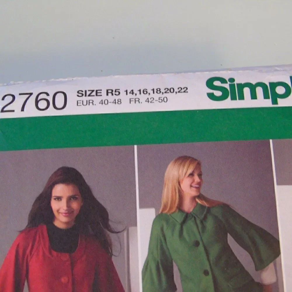 Sewing Pattern Simplicity 2760 Misses Jacket - Picture 6 of 6
